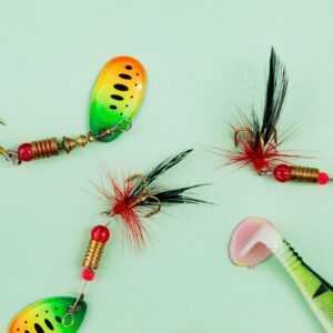 Colorful Fish Lures and a Wobbler