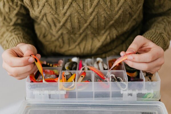 Tackle Box with Fishing Baits